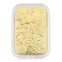 24K  Gold Butterfly Family with Rose Embossed Sheet 10mg (Del. in 10-12 Days)