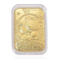 24K Yellow Gold Teddy Bear Sitting in Basket Embossed Sheet 10mg - Sticky add to cart bar