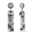 D'Joy Artisan Crafted White Buffalo 4.50 ctw Earrings in Sterling Silver - Sticky add to cart bar