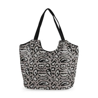 Tamsy Leopard Sequin Tote Bag (17.7"x5.5"x14")