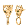 EverTrue Chrome Diopside 0.70 ctw Earrings in 18K YG Plated and ION Plated YG Stainless Steel - Sticky add to cart bar