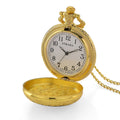 Strada Yellow Tigers Eye Japanese Movement Rose Pattern Watch in Goldtone 5.00 ctw - Sticky add to cart bar
