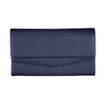 Passage Black Faux Leather 2 Flap Wallet (7.87"x3.94"x1.18") - Sticky add to cart bar