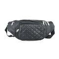 Tamsy Black Genuine Leather Fanny Pack with RFID Protection (17.5x6.5) - Sticky add to cart bar