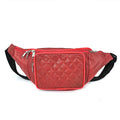 Tamsy Red Genuine Leather Fanny Pack with RFID Protection - Sticky add to cart bar