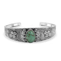 D'Joy Artisan Crafted Tahoe Naveda Turquoise 9.75 ctw Cuff Bracelet in Sterling Silver (7.25 In) - Sticky add to cart bar