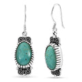 D'Joy Artisan Crafted Tahoe Nevada Turquoise 13.80 ctw Earrings in Sterling Silver - Sticky add to cart bar