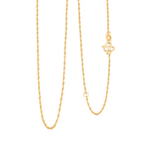 Rope Chain Necklace in 24K Yellow Gold 2.90 Grams 20 Inches