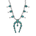 D'Joy Artisan Crafted Tahoe Nevada Turquoise 15.70 ctw Necklace in Sterling Silver 18 Inches - Sticky add to cart bar