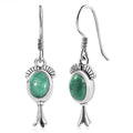D'Joy Artisan Crafted Tahoe Nevada Turquoise 2.70 ctw Earrings in Sterling Silver - Sticky add to cart bar