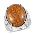 EverTrue Script Stone Solitaire Ring in Stainless Steel (Size 10.0) 18.50 ctw - Sticky add to cart bar