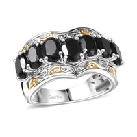 EverTrue African Amethyst Ring in 18K YG Plated and Platinum Bond (Size 10.0) 4.40 ctw