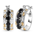 EverTrue African Amethyst Hoop Earrings in 18K YG Plated and Platinum Bond 2.60 ctw - Sticky add to cart bar