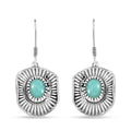D'Joy Artisan Crafted Tahoe Nevada Turquoise 3.60 ctw Cowboy Hat Earrings in Sterling Silver - Sticky add to cart bar