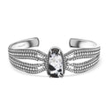D'Joy Artisan Crafted White Buffalo 14.20 ctw Cuff Bracelet in Sterling Silver (7.25 In) - Sticky add to cart bar