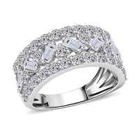 Doorbuster Luxuriant Lab Grown Diamond (G, SI1) Ring in Sterling Silver (Size 10.0) 2.05 ctw