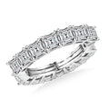 D'Joy Moissanite Band Ring in Rhodium Over Sterling Silver (Size 10.0) 3.35 ctw - Sticky add to cart bar