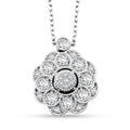 Clarte Petunia Collection Moissanite 0.85 ctw Necklace in Sterling Silver 18 Inches - Sticky add to cart bar