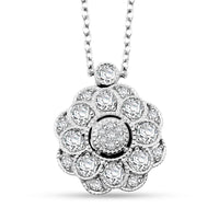 Clarte Petunia Collection Moissanite 0.85 ctw Necklace in Sterling Silver 18 Inches