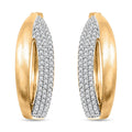 Clarte Solis Collection Moissanite 0.47 ctw Hoop Earrings in 14K Yellow Gold Over Sterling Silver - Sticky add to cart bar