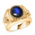 EverTrue AAA Malagasy Labradorite, Rainbow Moonstone Ring in 18K YG Plated (Size 10.0) 5.40 ctw - Sticky add to cart bar