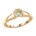 10K Yellow Gold Luxuriant Lab Grown Yellow Diamond (IR) (VS) Solitaire Ring (Size 10.0) 1.00 ctw - Sticky add to cart bar