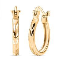 Luxoro 10K Yellow Gold Hoop Earrings (2.10 g)