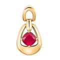 D'Joy AAA Niassa Ruby (FF) 1.50 ctw Pendant in 18K Vermeil Yellow Gold Over Sterling Silver - Sticky add to cart bar