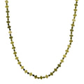 Connemara Marble 75.00 ctw Beaded and Irish Clover Necklace in Goldtone 18-20 Inches - Sticky add to cart bar
