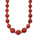 Sponge Coral Beaded Necklace in Platinum Bond 20 Inches - Sticky add to cart bar