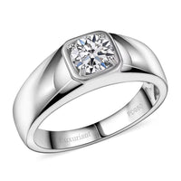 Luxuriant Lab Grown Diamond E-F VS 1.00 ctw Men's Ring in 950 Palladium (Size 10.0)