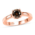Luxoro Natural Champagne Diamond I2 1.00 ctw Solitaire Ring in 10K Rose Gold - Sticky add to cart bar