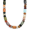 Multi Jasper 420.00 ctw Necklace in Platinum Bond 20 Inches - Sticky add to cart bar