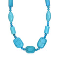 Magnesite Fancy Beaded Necklace in Platinum Bond 485.00 ctw (20 Inches) - Sticky add to cart bar