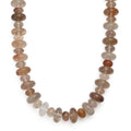 Multi Rutilated Quartz 375.00 ctw Roundel Necklace in Platinum Bond 20 Inches - Sticky add to cart bar