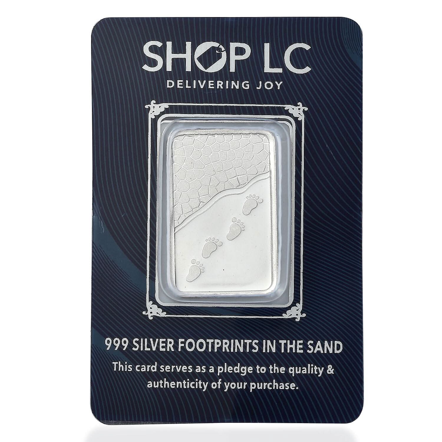 999 Fine Silver Footprints In The Sand Bar (5 g)