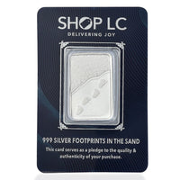 999 Fine Silver Footprints In The Sand Bar (5 g)