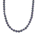 White Shell Pearl Fancy Necklace (19.5-21.5 Inches) in Stainless Steel - Sticky add to cart bar