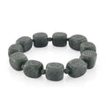 Natural Olmec Jadeite 300.00 ctw Beaded Stretch Bracelet - Sticky add to cart bar