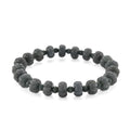 Natural Olmec Jadeite 130.00 ctw Carved Beaded Stretch Bracelet - Sticky add to cart bar