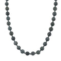 D'Joy Natural Olmec Jadeite 420.00 ctw Carved Beaded Necklace in Rhodium Over Sterling Silver 18-20 Inches - Sticky add to cart bar