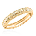 Diamond-cut Bangle Bracelet in Goldtone (6.75 In) - Sticky add to cart bar