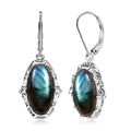 EverTrue Malagasy Labradorite Earrings in Platinum Bond 10.15 ctw - Sticky add to cart bar