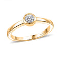 D'Joy Mozambique Garnet Solitaire Ring in 18K Vermeil YG Over Sterling Silver (Size 10.0) 0.35 ctw - Sticky add to cart bar