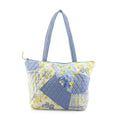 Vegas Closeout OK Blue & Yellow Floral Quilted Shoulder Bag - Sticky add to cart bar