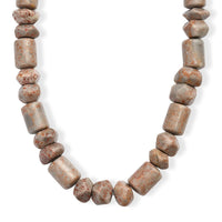Fossilizes Agate Necklace (20 Inches) in in Platinum Bond 500.00 ctw