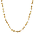 ION Plated YG and Stainless Steel Wave Link Necklace (20-22 Inches) - Sticky add to cart bar