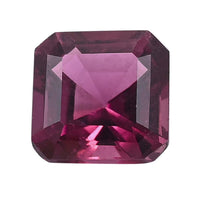 AAAA Asscher Cut Shimoyo Rubellite (5x5 mm) 0.70 ctw