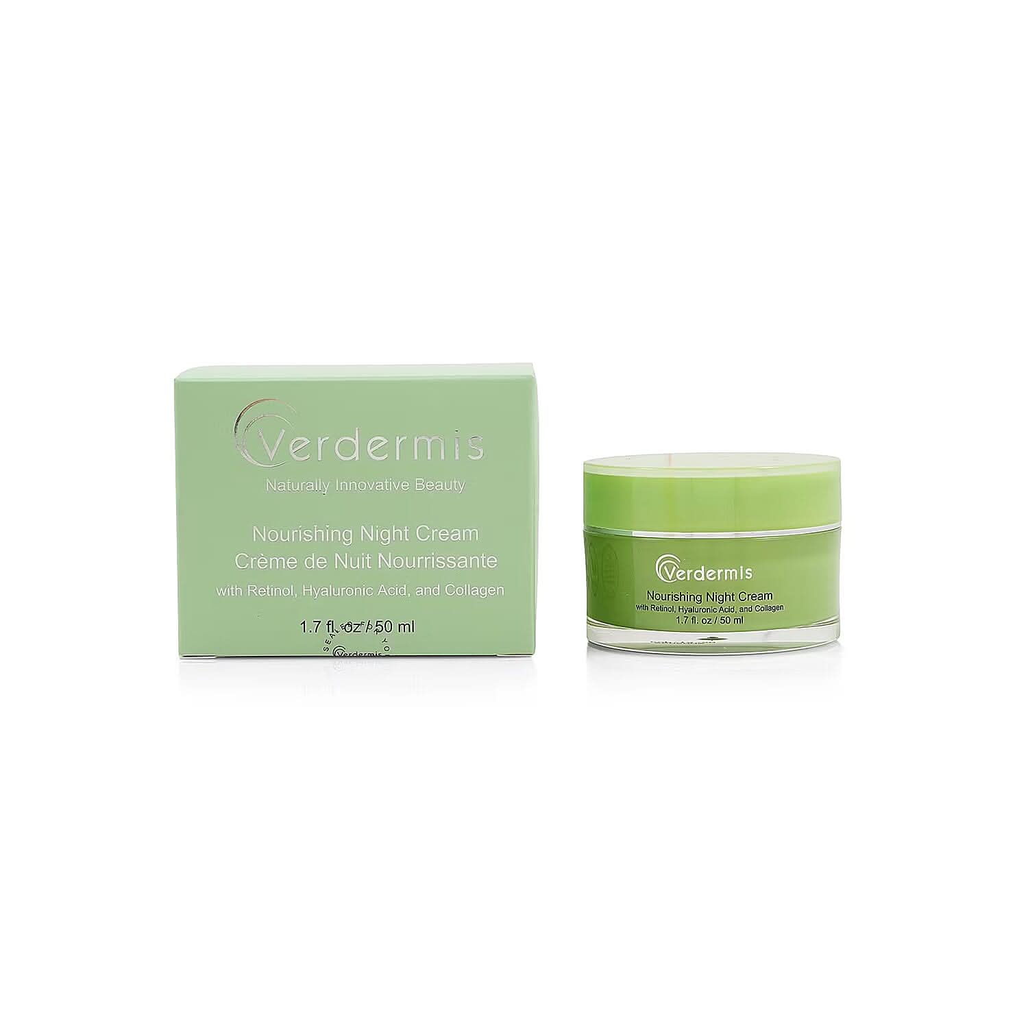 Verdermis Nourishing Night Cream with Retinol, Hyaluronic Acid, and Collagen (1.7oz)