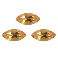 Set of 3 Brazilian Citrine (Mrq 8x4 mm) 1.28 ctw